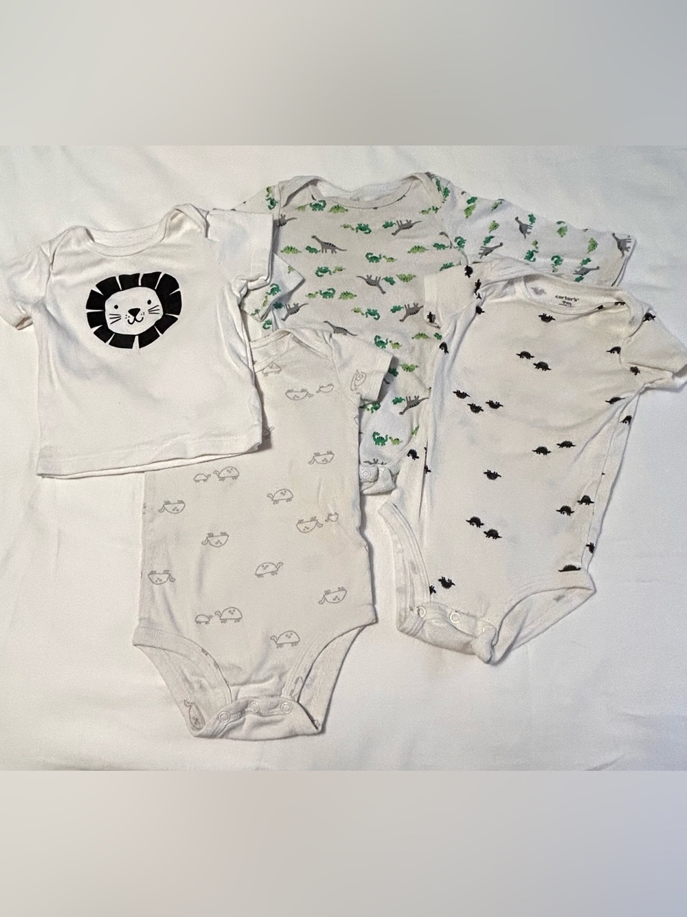 6-9 Month (9 Month) Baby Kids Bodysuit and T-shirt Top Play Pajamas 4 Pieces!